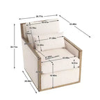 Fauteuils d'appoint pour chambre à coucher, fauteuil pivotant en velours côtelé à 360 degrés, fauteuil de loisirs, fauteuil d'appoint moderne surdimensionné