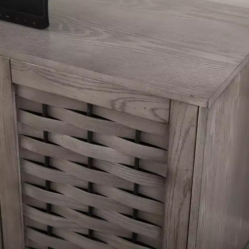 Meuble TV Akehurst avec rangement multimédia - Gris