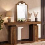 Console en bois de 160 cm, table d'entrée de style ferme derrière le canapé, meuble d'entrée moderne pour salon, entrée, couloir