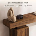 Console en bois de 160 cm, table d'entrée de style ferme derrière le canapé, meuble d'entrée moderne pour salon, entrée, couloir