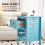 Table de chevet avec 2 tiroirs, Tables de nuit pour chambres, Petite table de chevet/Table de chevet blanche avec tiroirs pour petits espaces