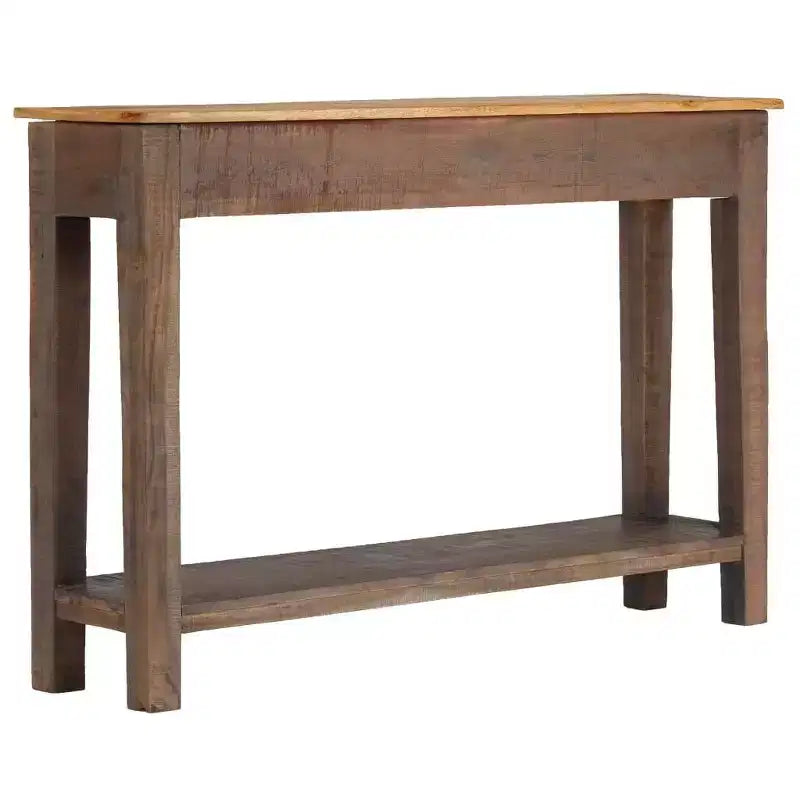 Console Table Vintage Table d'entrée avec Rangement Bois Massif Acacia