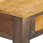 Console Table Vintage Table d'entrée avec Rangement Bois Massif Acacia