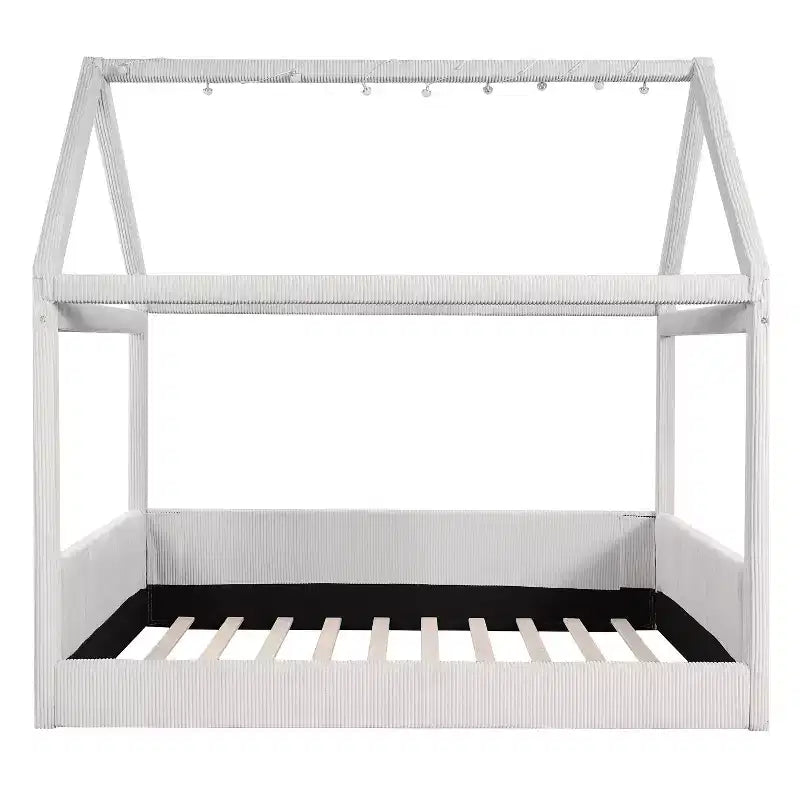 Lit de repos capitonné de taille standard avec bandes lumineuses LED