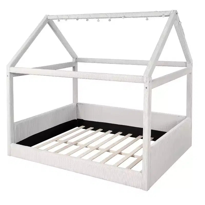 Lit de repos capitonné de taille standard avec bandes lumineuses LED