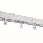 Lit de repos capitonné de taille standard avec bandes lumineuses LED