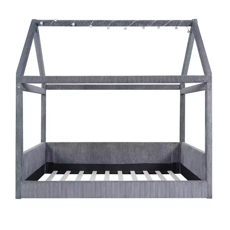 Lit de repos capitonné de taille standard avec bandes lumineuses LED