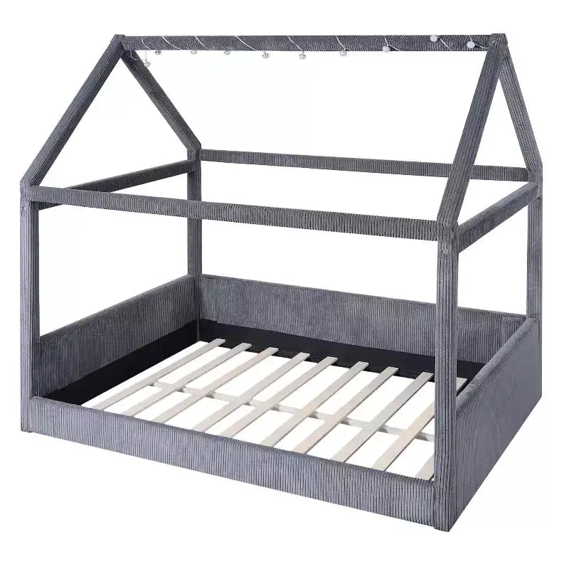 Lit de repos capitonné de taille standard avec bandes lumineuses LED
