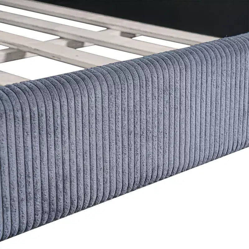 Lit de repos capitonné de taille standard avec bandes lumineuses LED