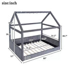 Lit de repos capitonné de taille standard avec bandes lumineuses LED