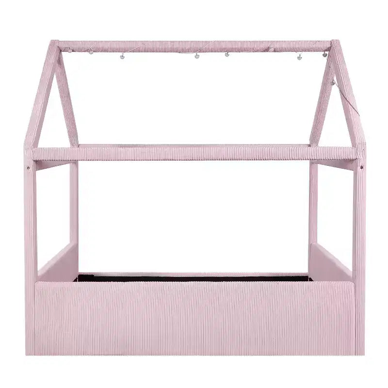Lit de repos capitonné de taille standard avec bandes lumineuses LED