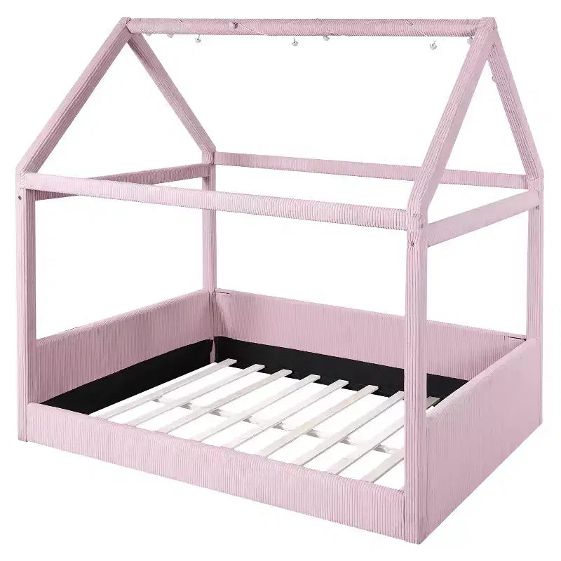 Lit de repos capitonné de taille standard avec bandes lumineuses LED