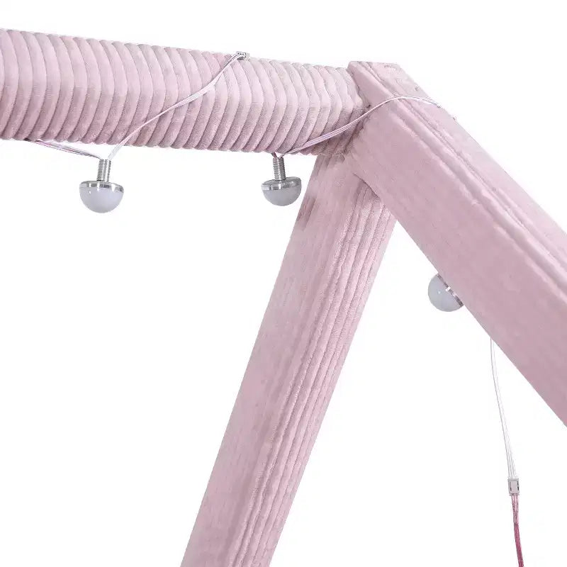 Lit de repos capitonné de taille standard avec bandes lumineuses LED