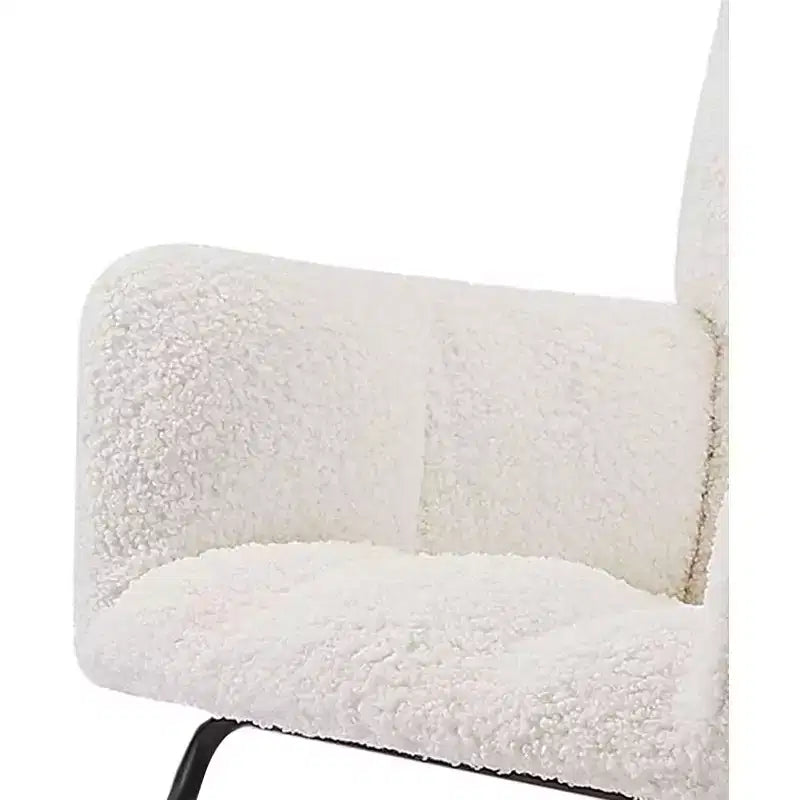 Fauteuil à bascule, fauteuil inclinable ergonomique avec dossier haut et accoudoirs, canapé simple rembourré pour salon, chambre à coucher et chambre d'enfant