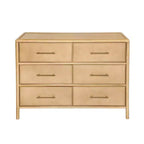 Buffet bas Citlali 48 po en acacia avec 6 tiroirs, de style rétro