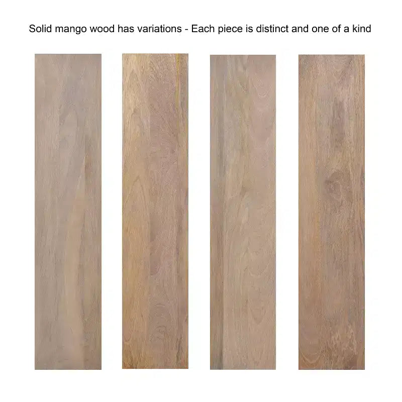 Table d'appoint murale cannelée Reid, 20x11x6, Naturel