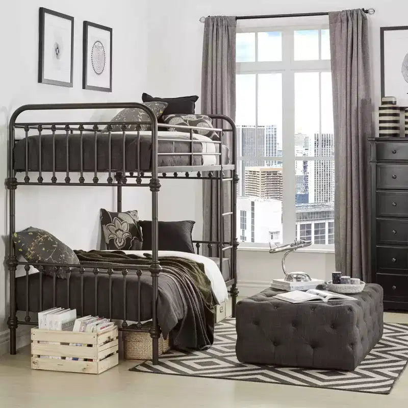 Lit superposé Laroche - Noir