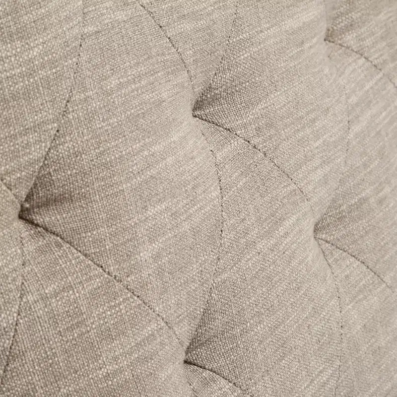 Fauteuil pivotant Milton - Crème : Siège de salon confortable, dossier capitonné, aucun assemblage requis