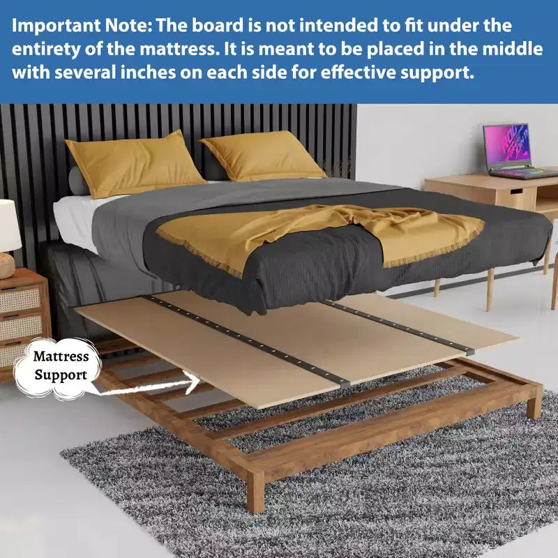 Sommier pliant, Bunkie Board et planche de soutien de lit pour minimiser le lit, idéal pour un lit de jour, un lit gigogne, un lit superposé