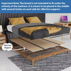 Sommier pliant, Bunkie Board et planche de soutien de lit pour minimiser le lit, idéal pour un lit de jour, un lit gigogne, un lit superposé