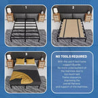Sommier pliant, Bunkie Board et planche de soutien de lit pour minimiser le lit, idéal pour un lit de jour, un lit gigogne, un lit superposé