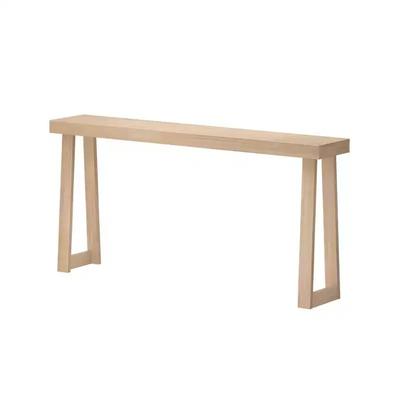 Console en bois massif 66, Table d'entrée classique, Table de foyer étroite