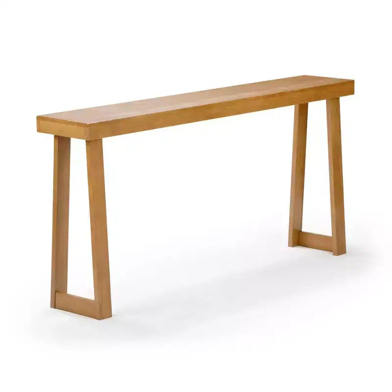 Console en bois massif 66, Table d'entrée classique, Table de foyer étroite