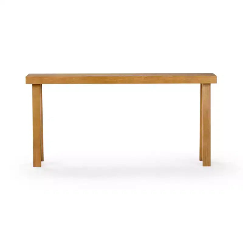 Console en bois massif 66, Table d'entrée classique, Table de foyer étroite