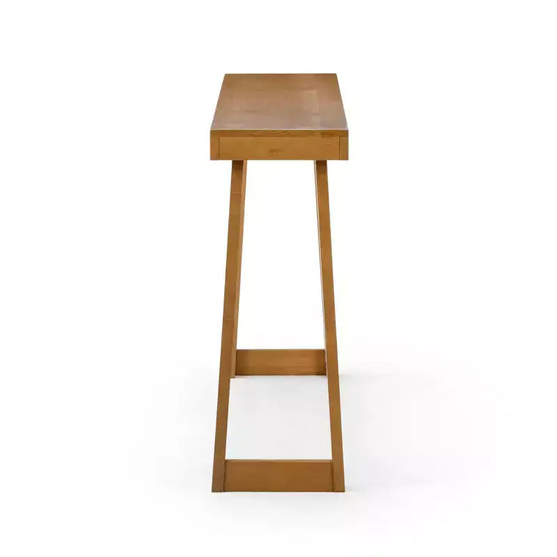 Console en bois massif 66, Table d'entrée classique, Table de foyer étroite